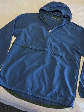 VTG L.L.Bean Anorak lightweight pullover rain jacket/windbreaker, Size Large